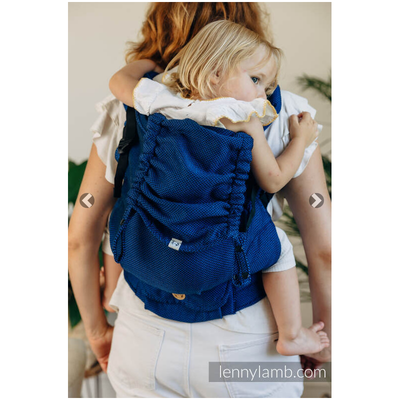 Porte-bébé Lennylamb Preschool Little Herringbone Cobalt